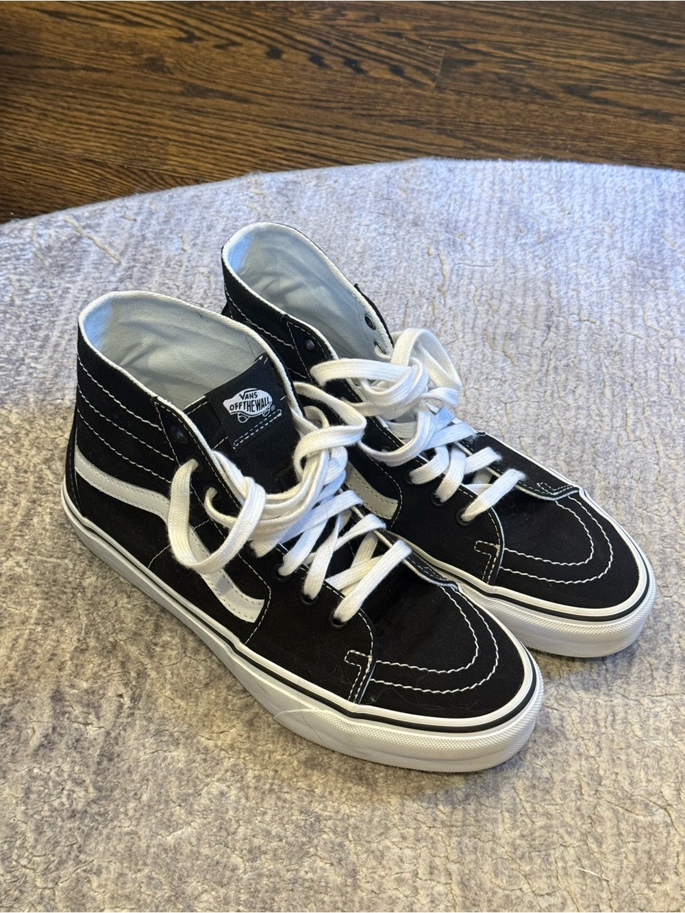 Classic Black/White High-Top Sneakers